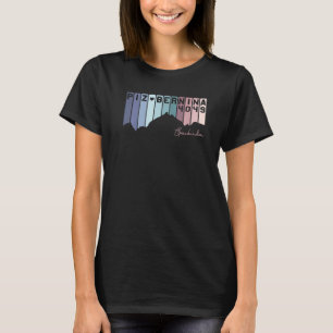 Piz Bernina Graue Bünde Grischou Pontresina St Mor T-Shirt