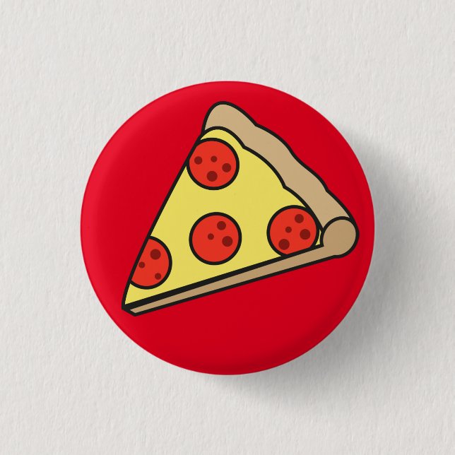Pizza-Abzeichen-Button-Knopf Button (Vorderseite)