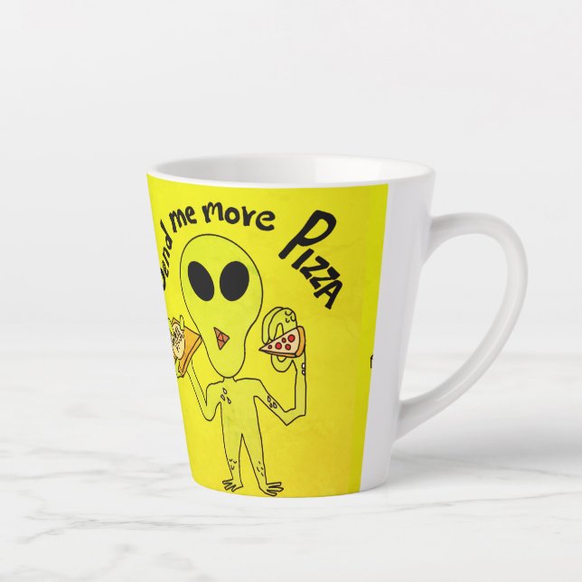 Pizza Alien Milchtasse (Rechts)