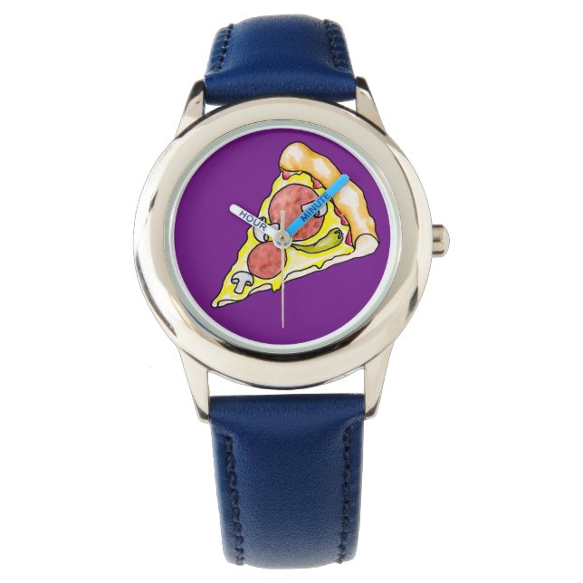 Pizza Armbanduhr (Vorderseite)