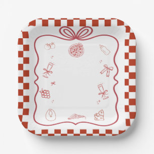 Pizza Baby Dusche Party Pappteller