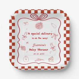 Pizza Baby Dusche Party Pappteller