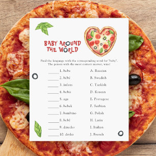 Pizza-Baby-Party - Baby-um-die-Welt-Spiel