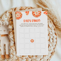 Pizza Baby Shooter Baby Bingo Game Card