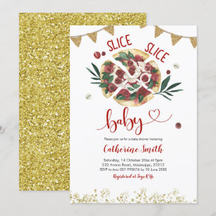 Pizza-Baby-Shower-Einladung Einladung