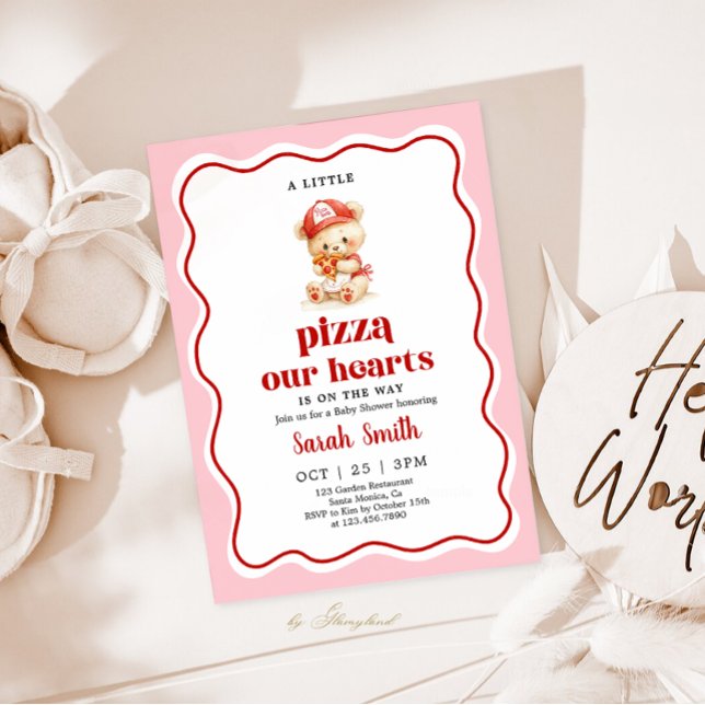 Pizza Baby Shower Invitation Einladung (Von Creator hochgeladen)
