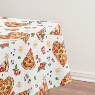 Pizza Baby Shower Tablecloth - Pizza und Schnuller Tischdecke