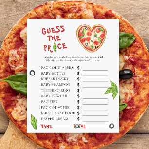 Pizza Babydusche - Rate mal den Preis! Spiel