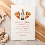 Pizza & Beer Diapers Casual Couples Baby Shower Einladung<br><div class="desc">Pizza & Beer Diapers Casual Couples Baby Shower. Perfect for a casual couples baby shower where both parents can join in the fun!</div>