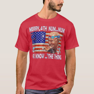 Pizza Biden Verwirrte fröhliche 4. von Ihnen kenne T-Shirt