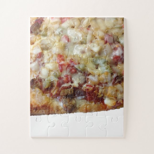 Pizza Bild Puzzle Große Teile (Vertikal)