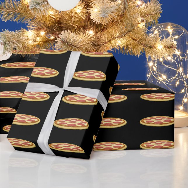 PIZZA BIRTHDAY FUNNY WRAPPING PAPIER GESCHENKPAPIER (Feiertage)