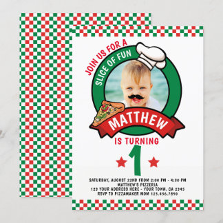 Pizza Birthday Party Einladung