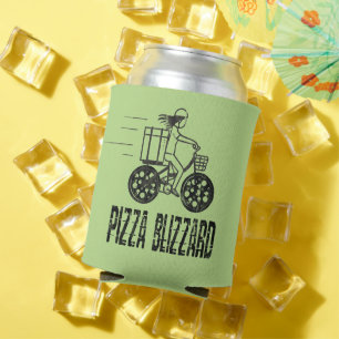 Pizza Blizzard Bike Courier Driver Dosenkühler