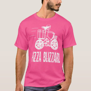 Pizza Blizzard Bike Courier Driver Service T-Shirt