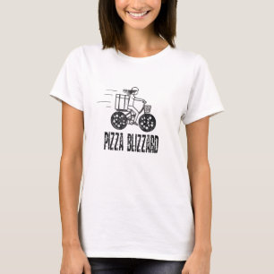 Pizza Blizzard Bike Courier Driver T-Shirt