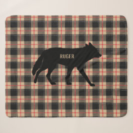 Pizza Buffalo Kariert Wild Coyote Dog anpassen Sherpadecke