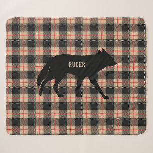 Pizza Buffalo Kariert Wild Coyote Dog anpassen Sherpadecke