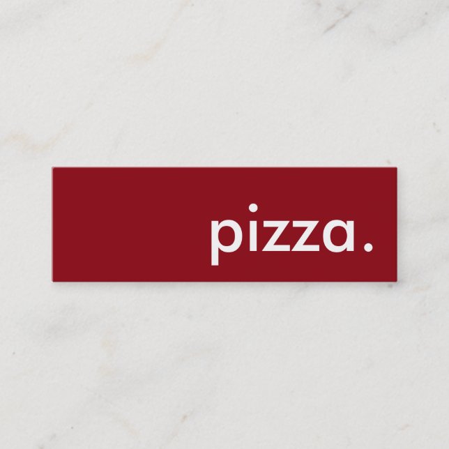 pizza. carte de fidélité (Devant)