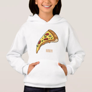 Pizza Cartoon Illustration Hoodie