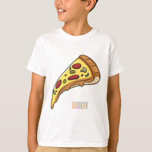 Pizza Cartoon Illustration T-Shirt
