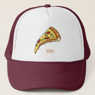 Pizza Cartoon Illustration Truckerkappe