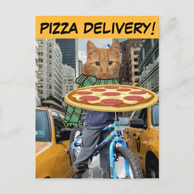 PIZZA CAT - PIZZA LIVRAISON! CARTES POSTALES (Devant)