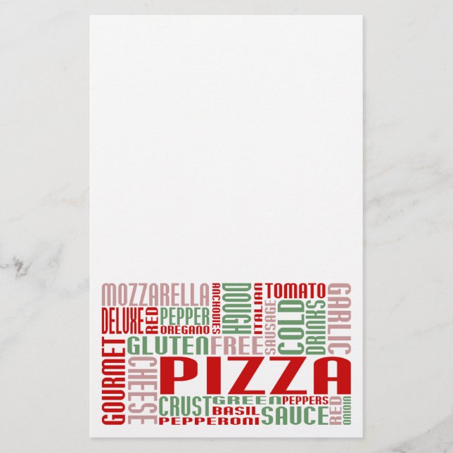 Pizza chitChat Briefpapier (Vorderseite)