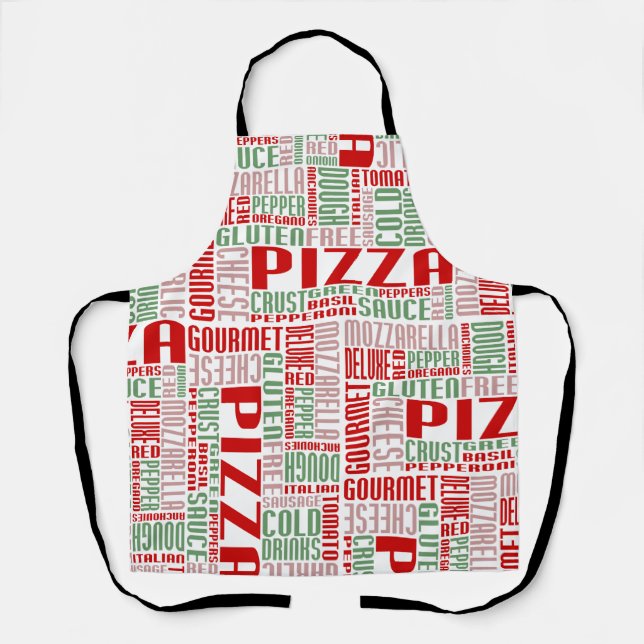 Pizza chitChat Erwachsene Schürze (Vorderseite)