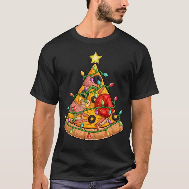 Pizza Christmas T-Shirt (Vorderseite)