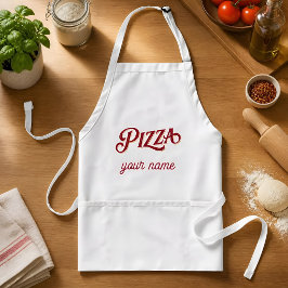 Pizza Classic Schriftzug Italienisches Essen Feier Schürze