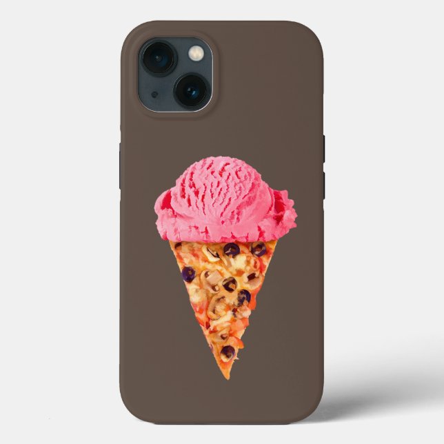 Pizza crème glacée Coque-Mate coque iphone (Verso)