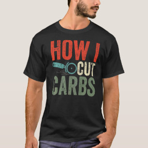 Pizza Cutter Pizzen Schneiden Kohlenstoff wie ich T-Shirt