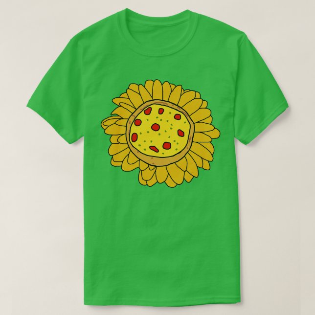 Pizza Daisy Blume T-Shirt (Design vorne)
