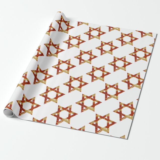pizza davidstern geschenkpapier (Ungerollt)