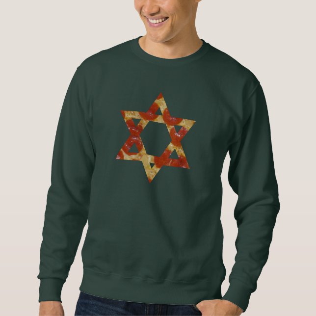 pizza davidstern sweatshirt (Vorderseite)