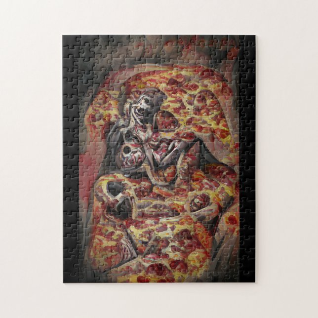 Pizza deathtrap abstrakte Kunst (Vertikal)