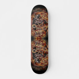 Pizza deathtrap abstrakte Kunst Skateboard