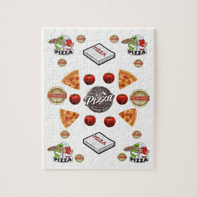 Pizza Dekoratives Puzzle (Vertikal)