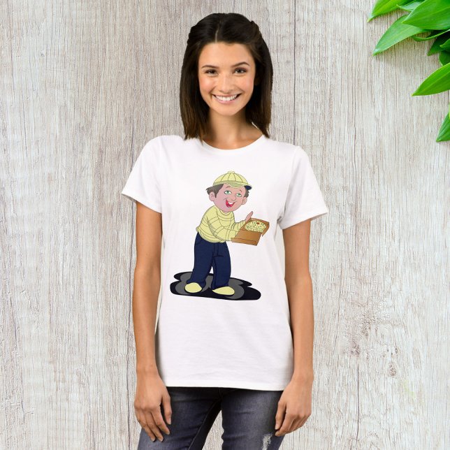 Pizza Delivery Boy Food T - Shirt (Von Creator hochgeladen)