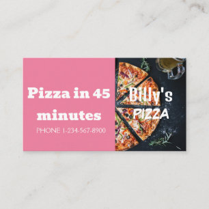 Pizza Delivery Discount Sale Angebot Visitenkarte