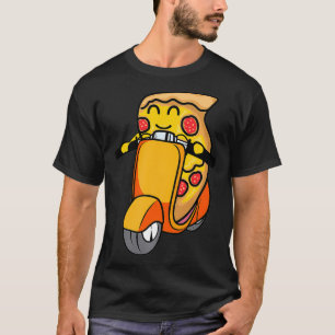 Pizza Delivery Motorrad Shirt Cool Pizza Liebhaber