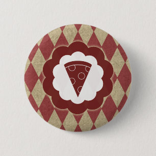 Pizza-Diamanten Button