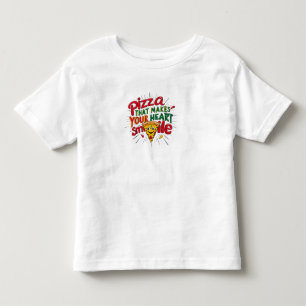 Pizza, die Ihr Herz zum Lächeln T - Shirt macht