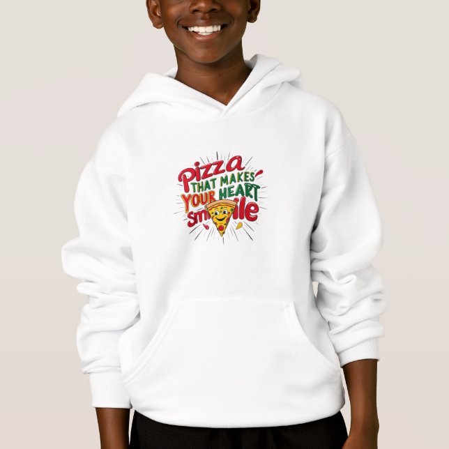 Pizza, die Ihr Herz zum Lächeln T - Shirt macht |  (Vorderseite)