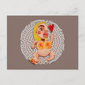 Pizza Diva Postcard Postkarte