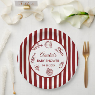Pizza Doodle Speziallieferung Babyparty Pappteller