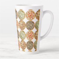 Pizza erfreut Latte Tasse