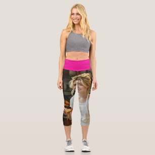 Pizza-Essen-Foto personalisieren anpassen Capri Leggings