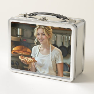 Pizza-Essen Foto Personalisieren Anpassen Metall Brotdose
